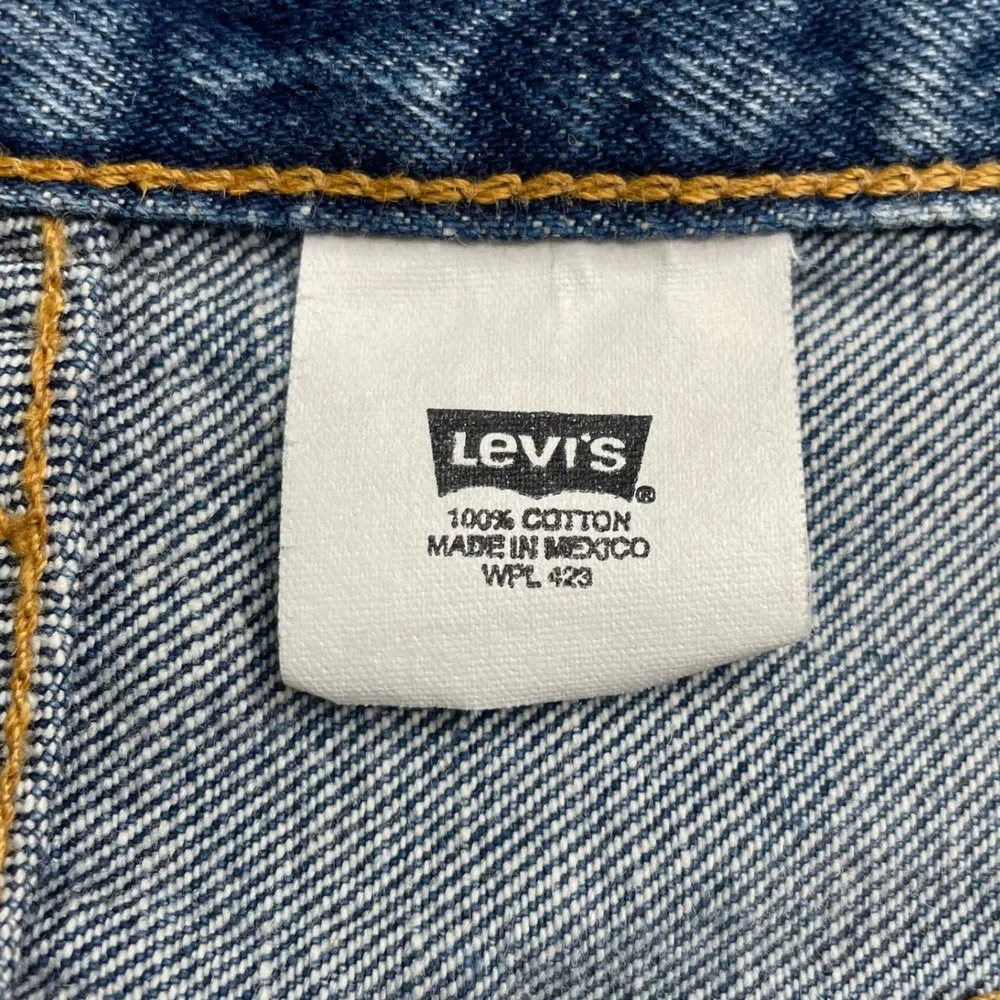 Levi's 501 Original Fit Jeans Men 36x30 Blue Medium Wash Button Fly Denim‎